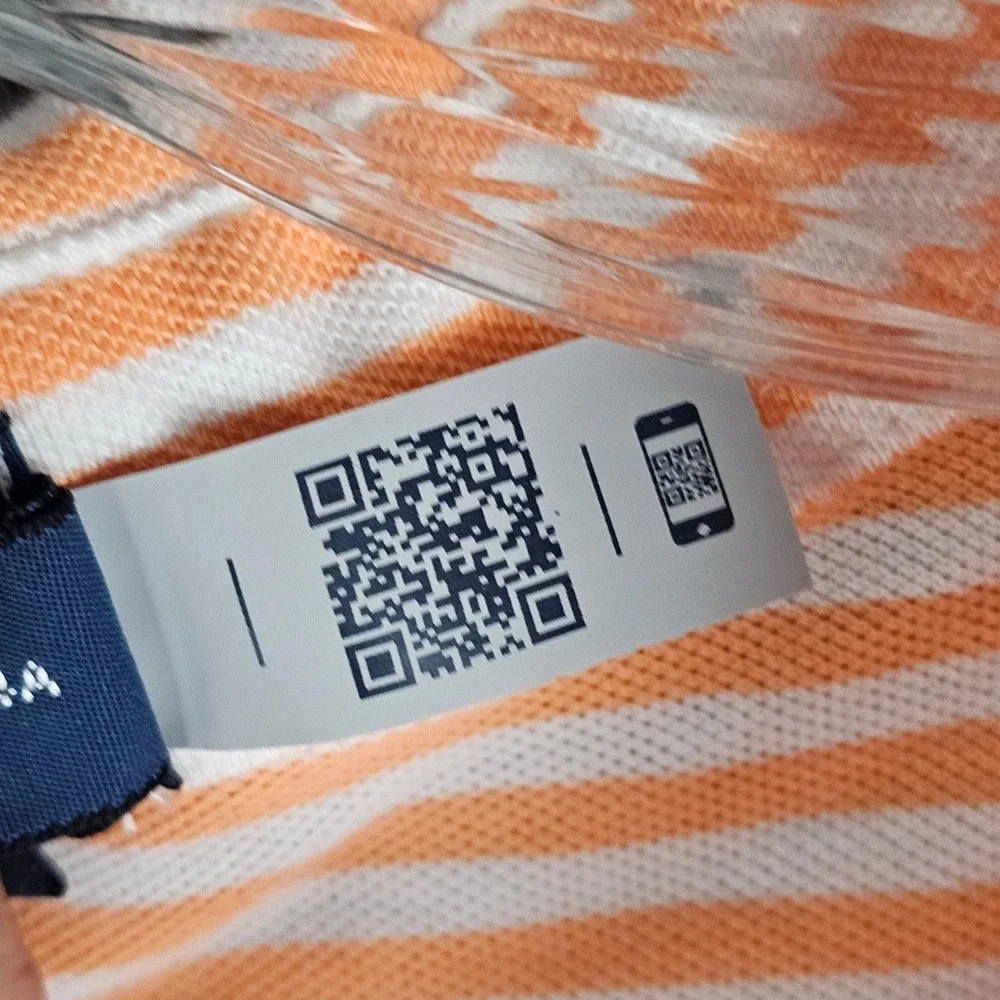 Polo Ralph Lauren Polo Mens XL Orange Striped Classic Fit Pocket Pony Logo Short